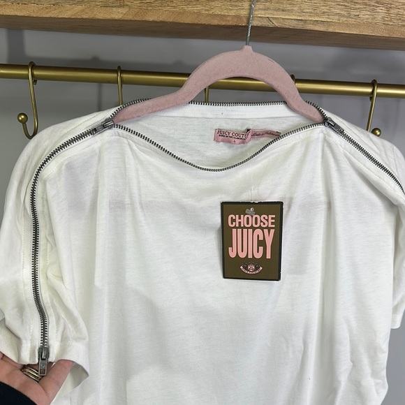 Juicy Couture White Short Sleeve Tee - Picture 8 of 9